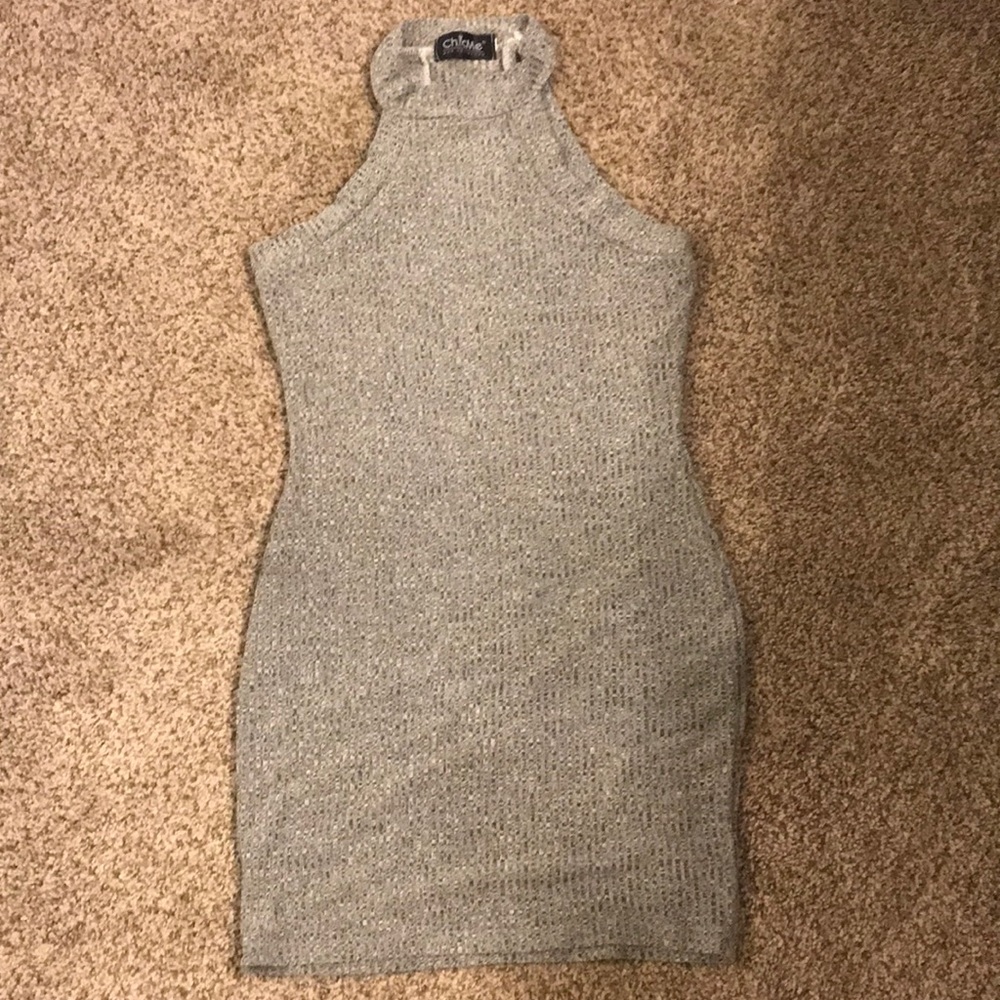 Grey fitted dress